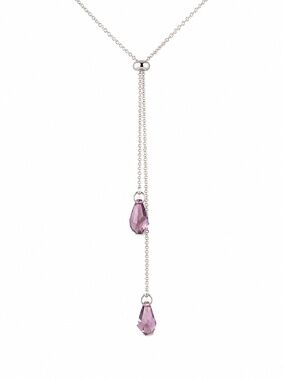 LIMITED - Light Amethyst Swarovski Crystal Lariat Necklace ✨ (NWT)